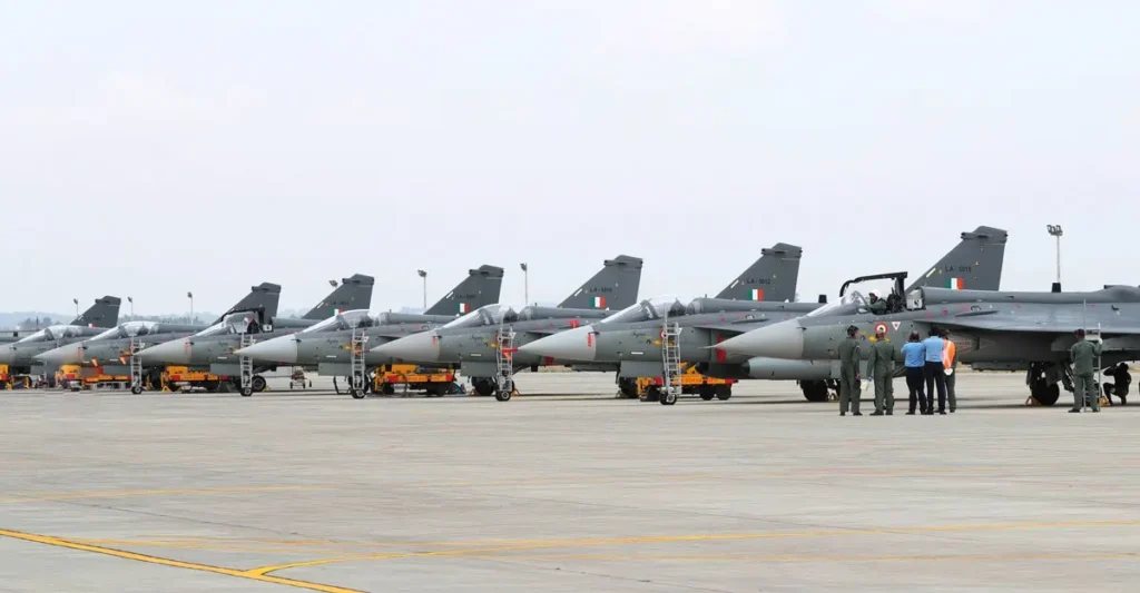 India's Tejas Light Combat Supersonic Fighter 2 Tejas at Sulur Air Force Station