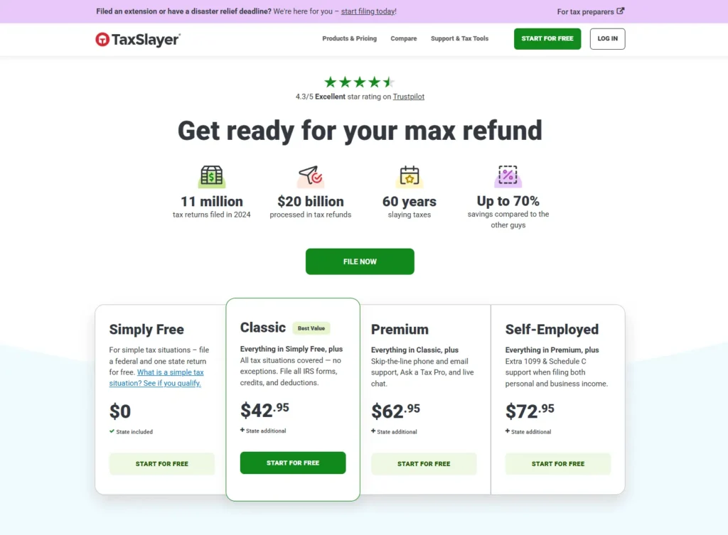 TaxSlayer SimplyFree Edition, Simple and Military-Friendly
