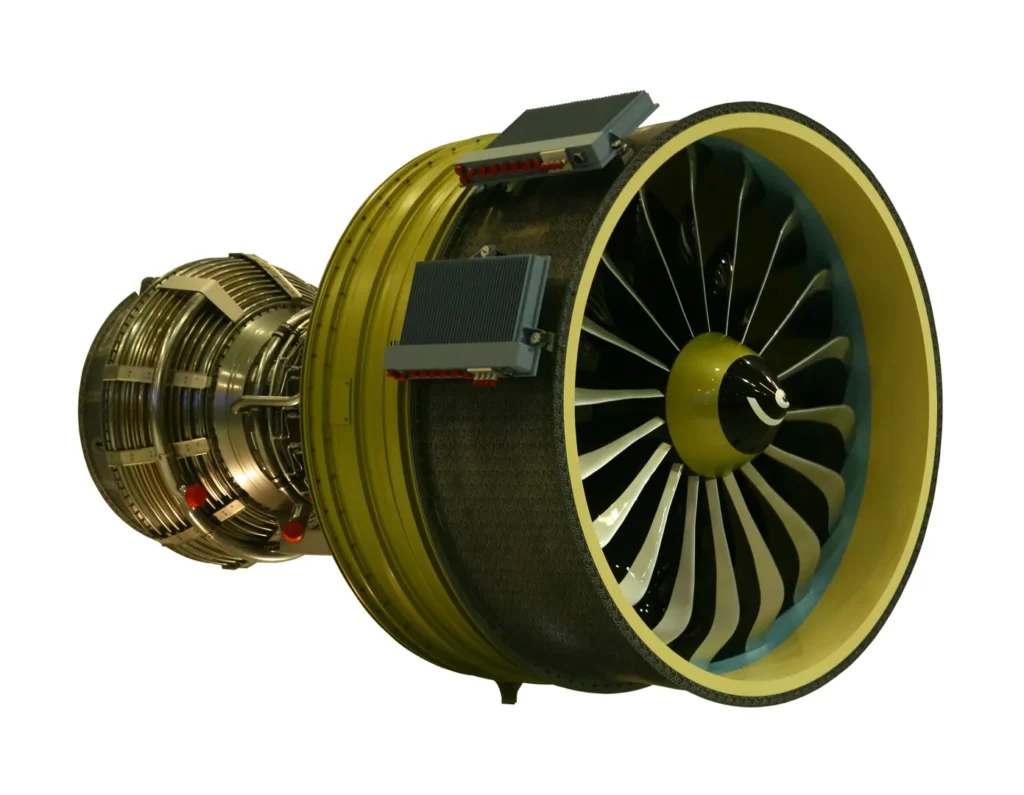 A full-size mockup of CFM LEAP-X. A full-size mockup of CFM LEAP-X