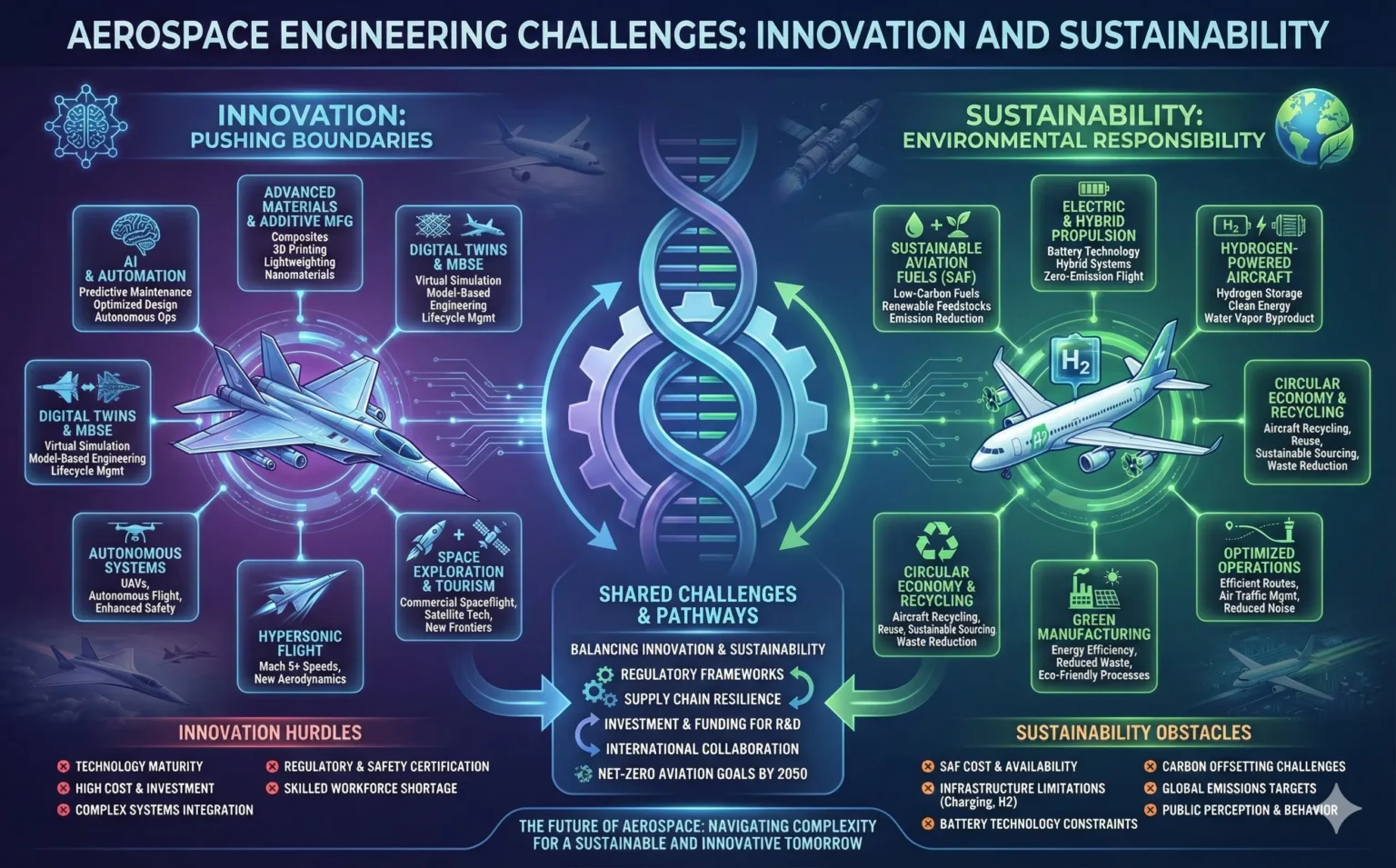 Aerospace Engineering Challenges: Innovation and Sustainability