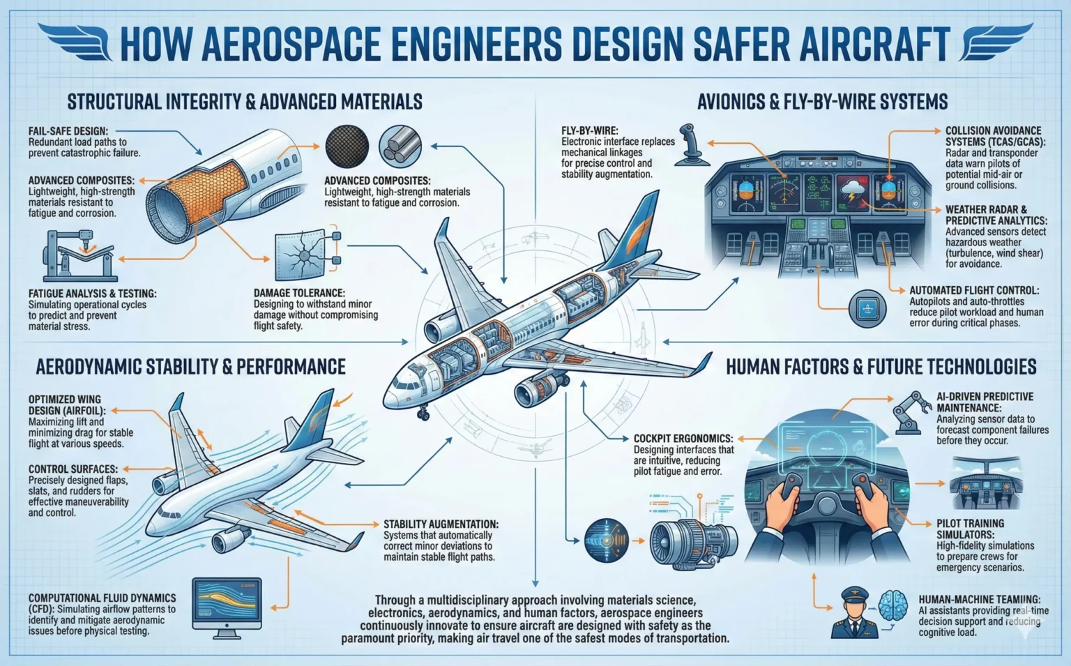 How Aerospace Engineers Design Safer Aircraft