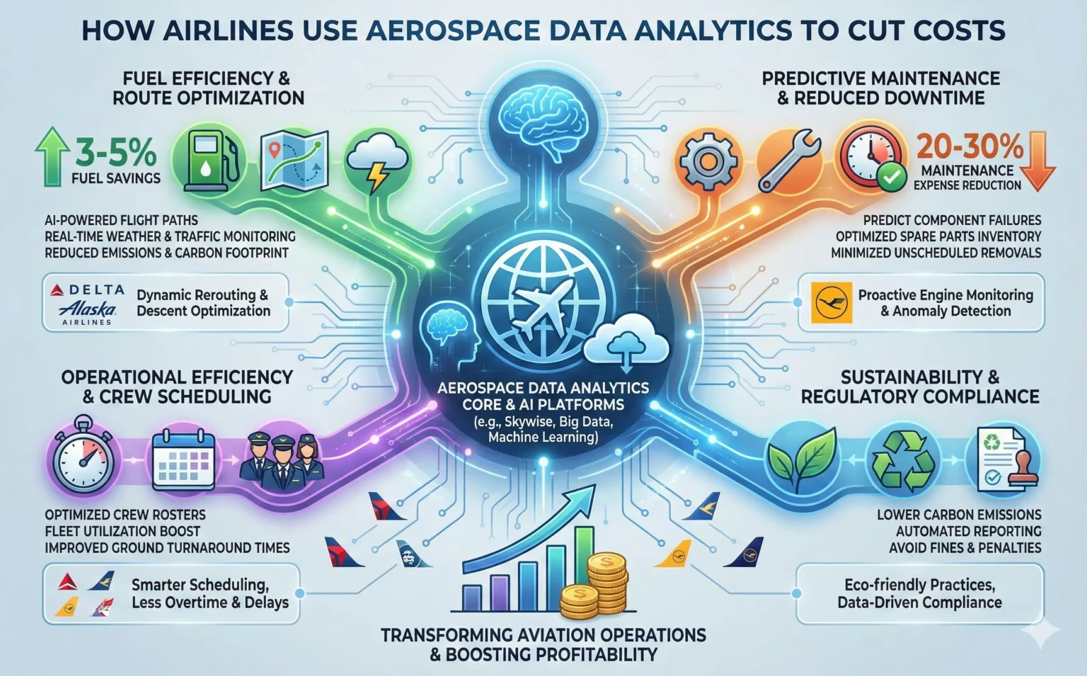 How Airlines Use Aerospace Data Analytics to Cut Costs