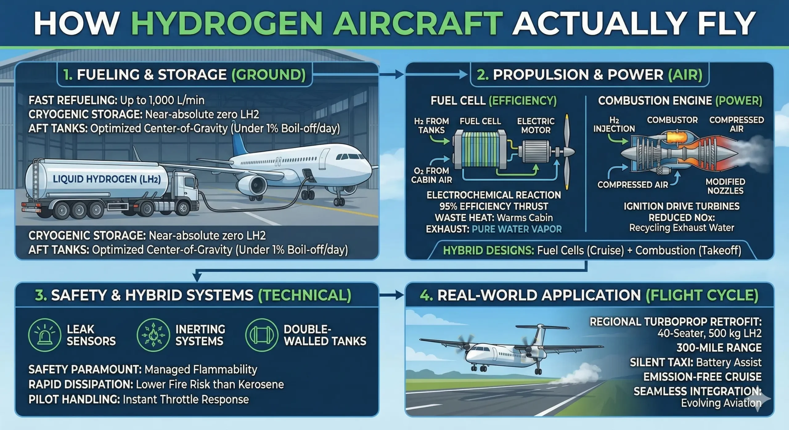 How Hydrogen Aircraft Actually Fly