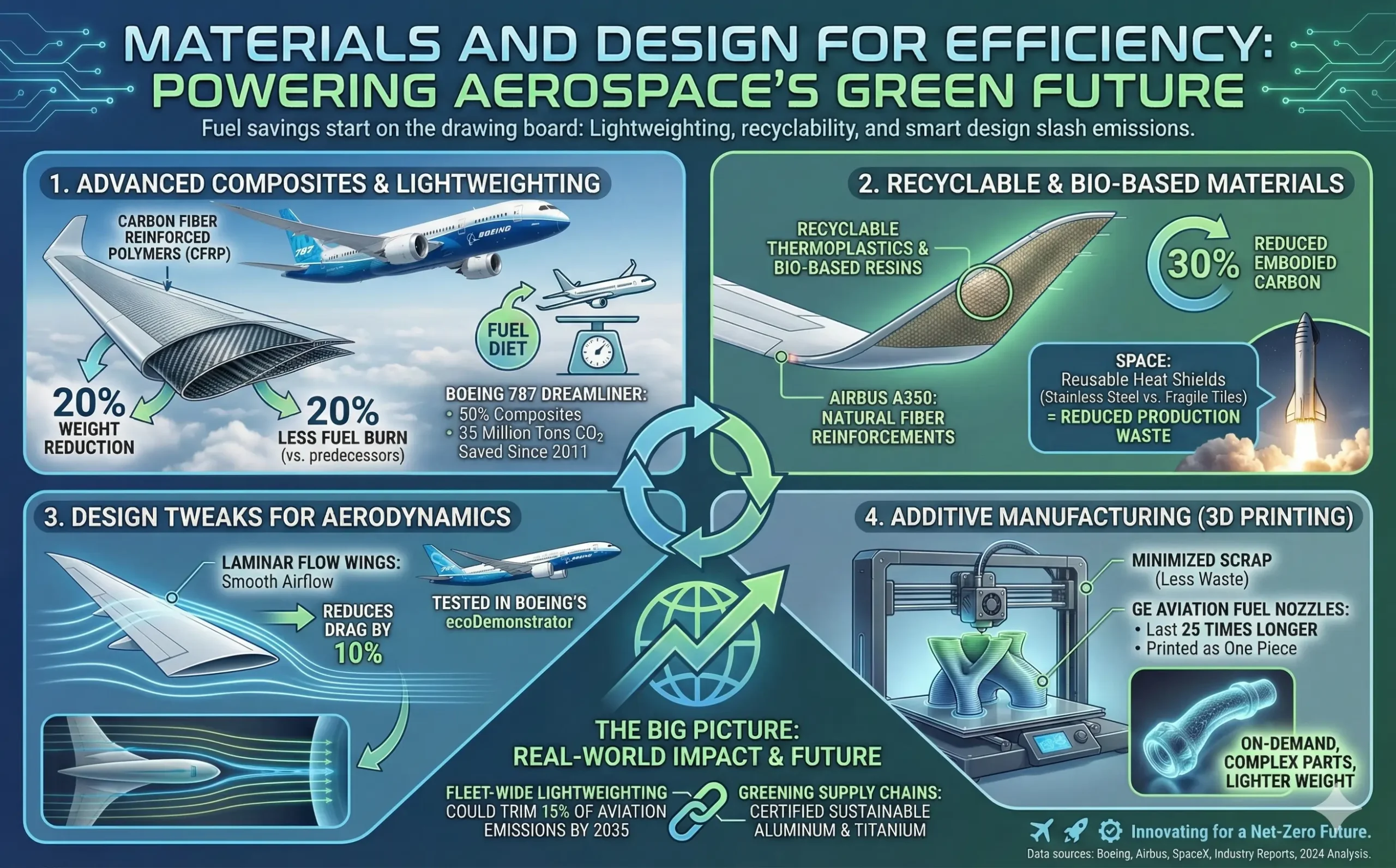 Materials and Design for Efficiency