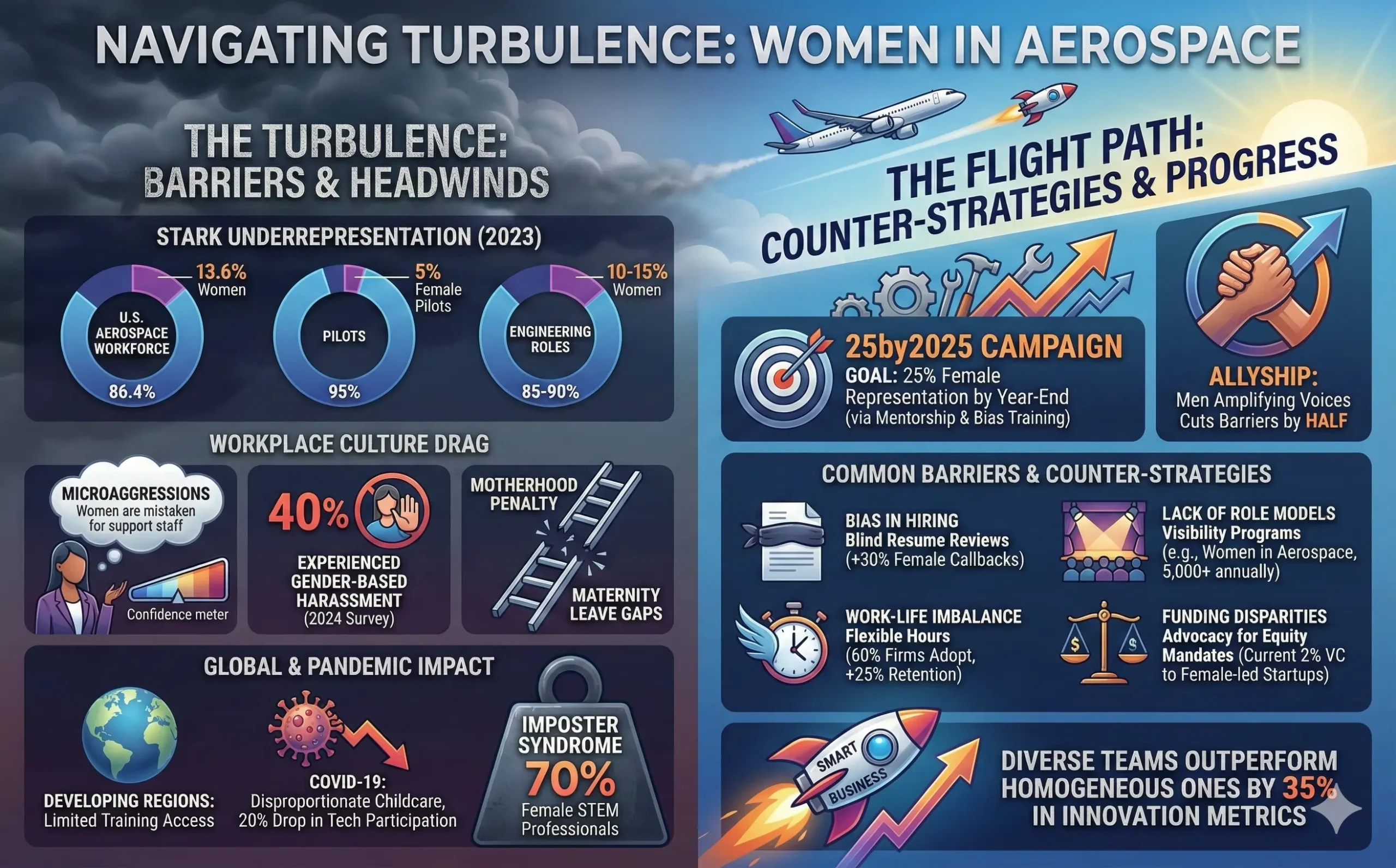 Navigating Turbulence for Women in a Male-Dominated Field