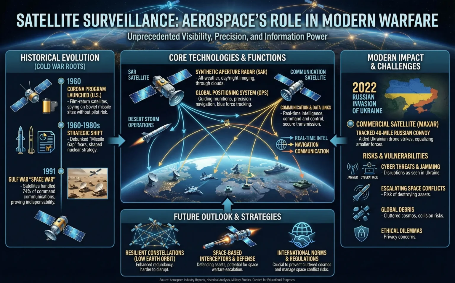 Satellite Surveillance and its Role in Modern Warfare