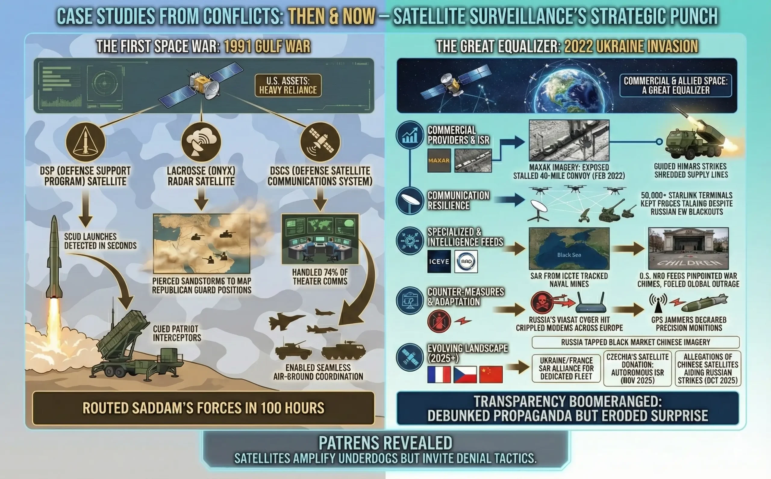 Satellite Surveillances' Strategic Punch