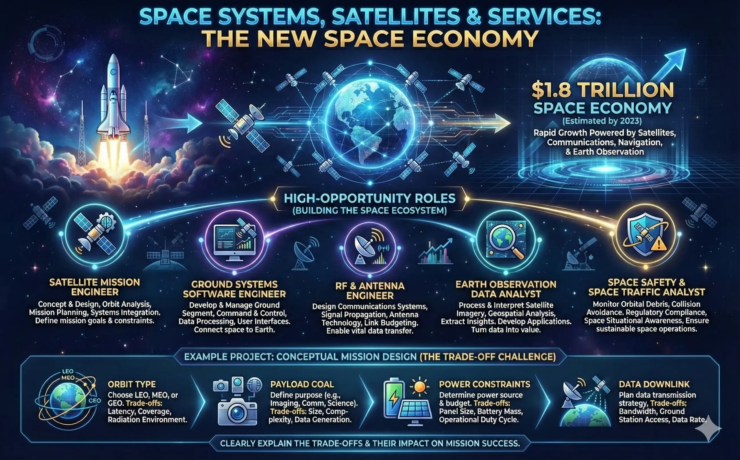 Space Systems, Satellites, and Space-Enabled Services. Space Systems, Satellites, and Space-Enabled Services