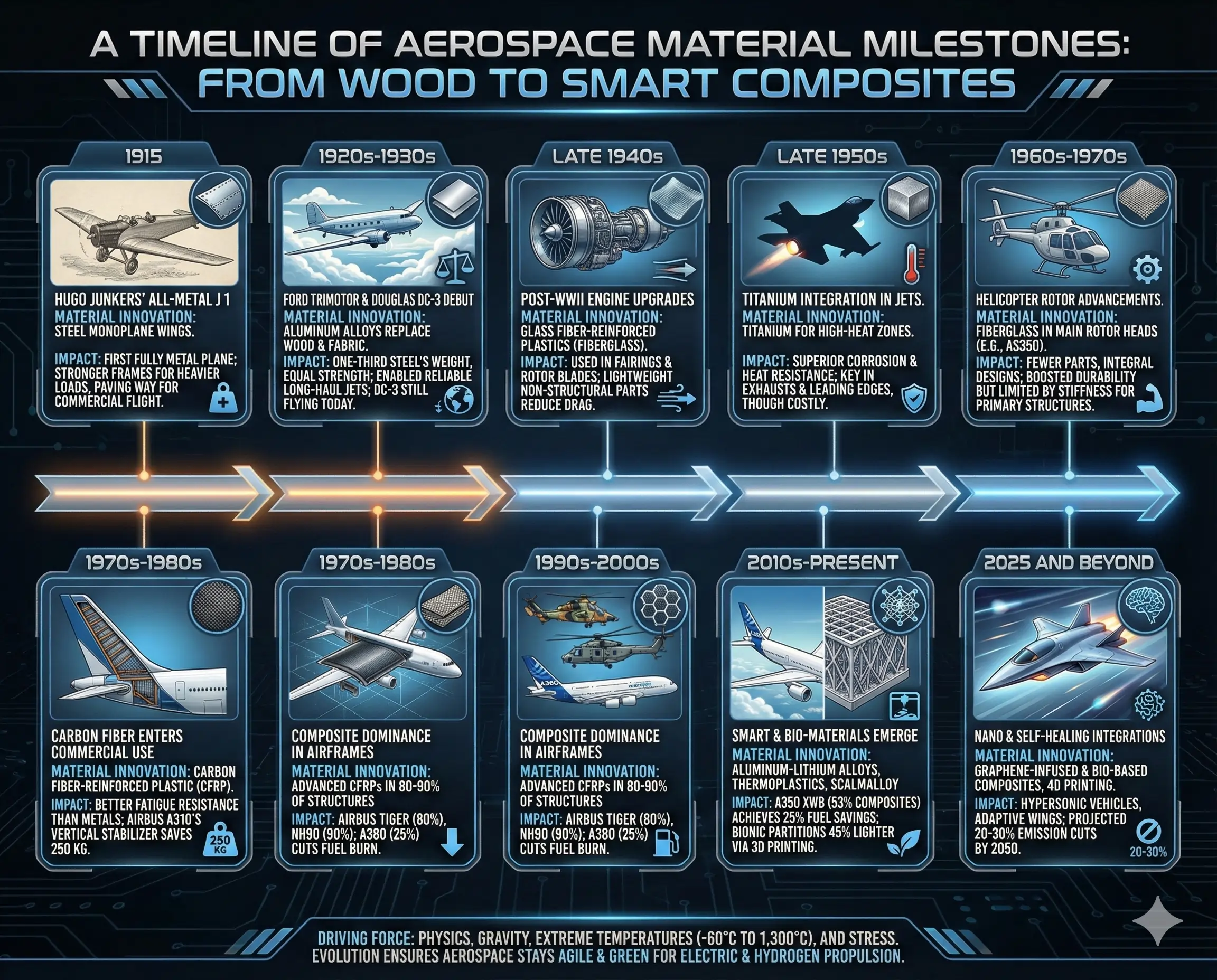 A Timeline of Aerospace Material Milestones