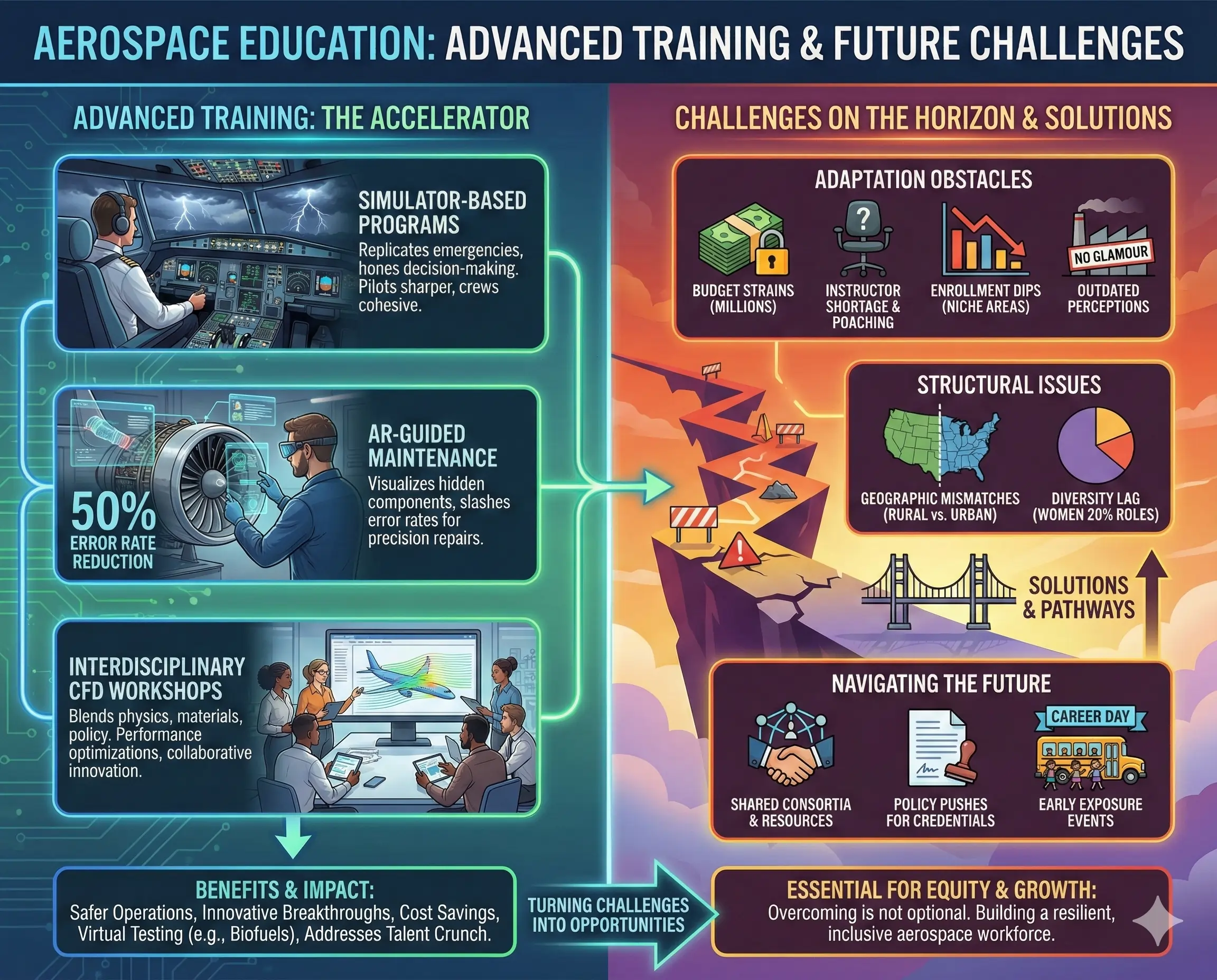Advanced Training and Future Challenges in Aerospace Education