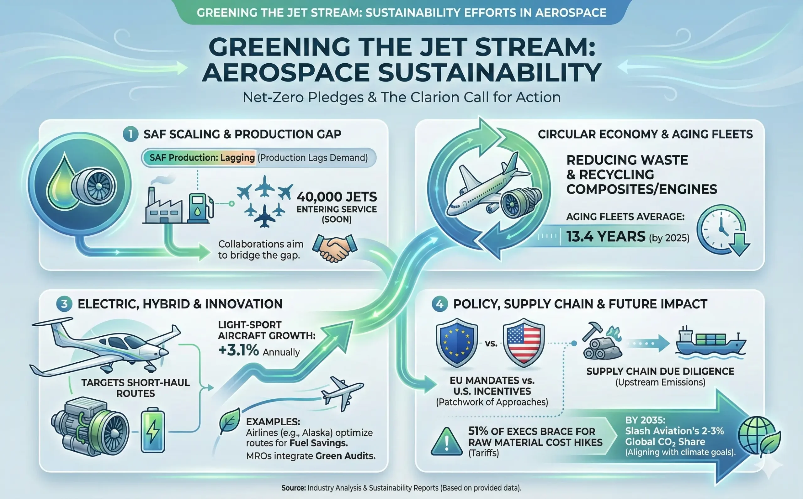 Greening the Jet Stream