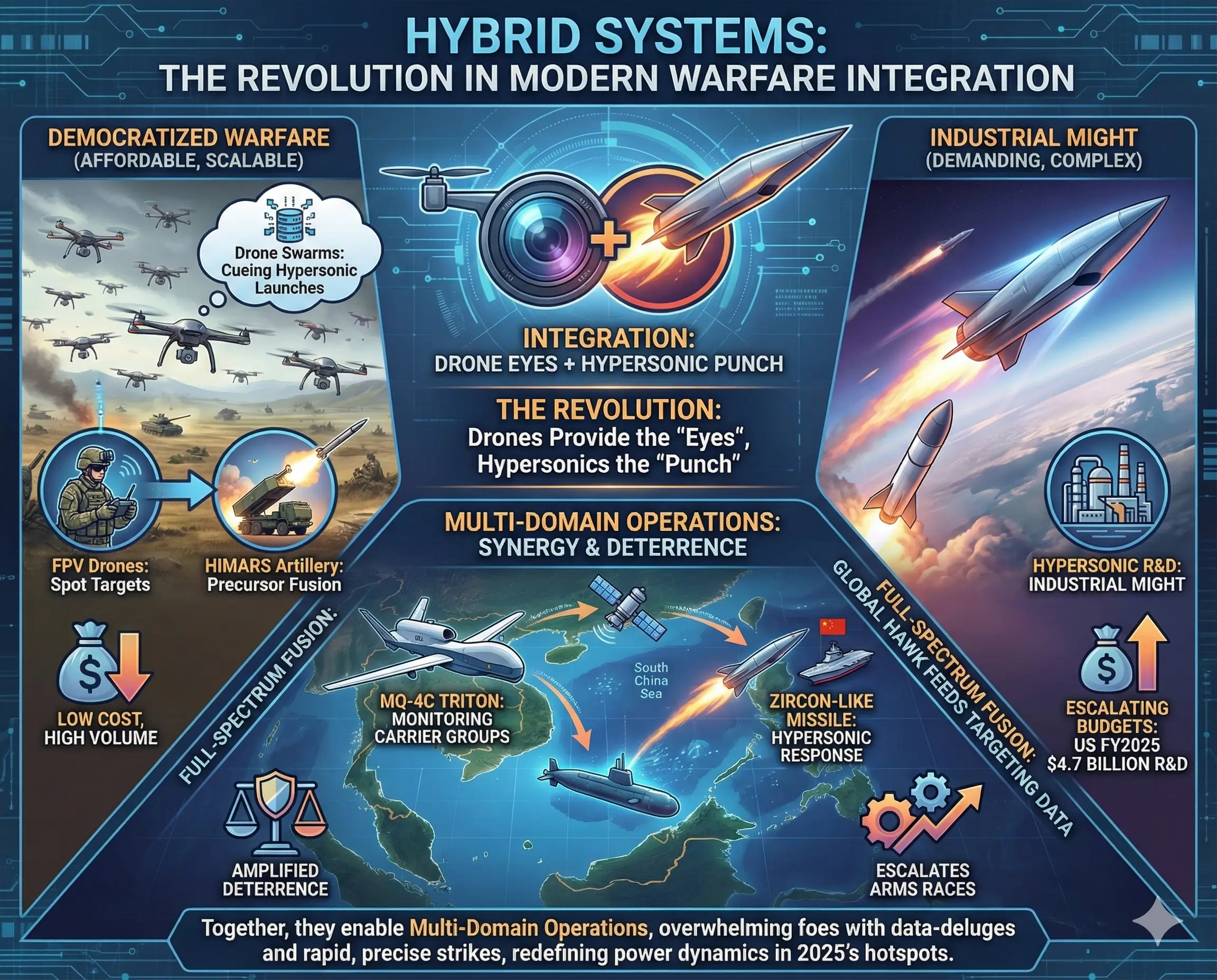 Hybrid Systems and Modern Warfare Dynamics