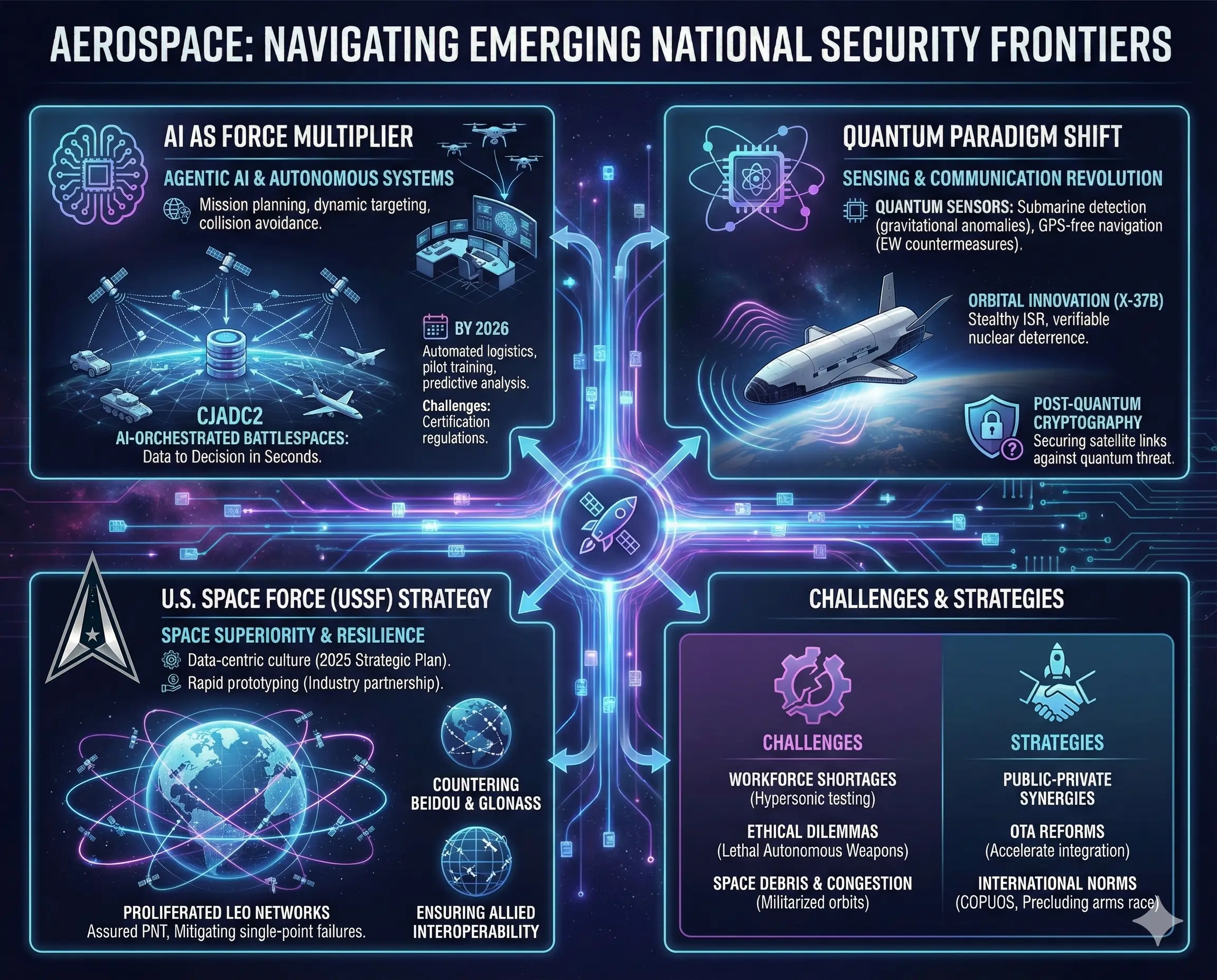 Navigating Emerging Frontiers AI, Quantum, and the Space Domain