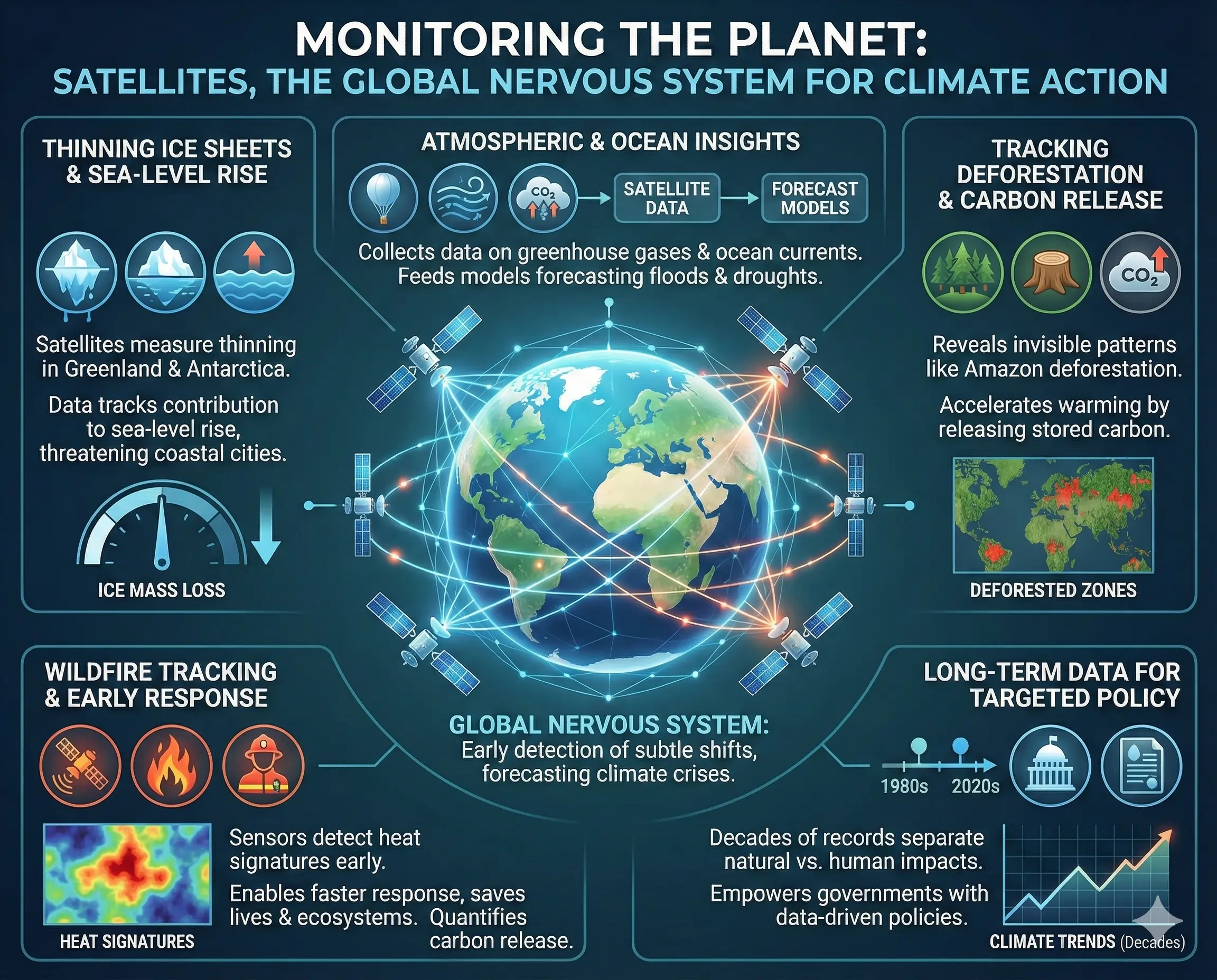Satellites as Earth’s Watchdogs