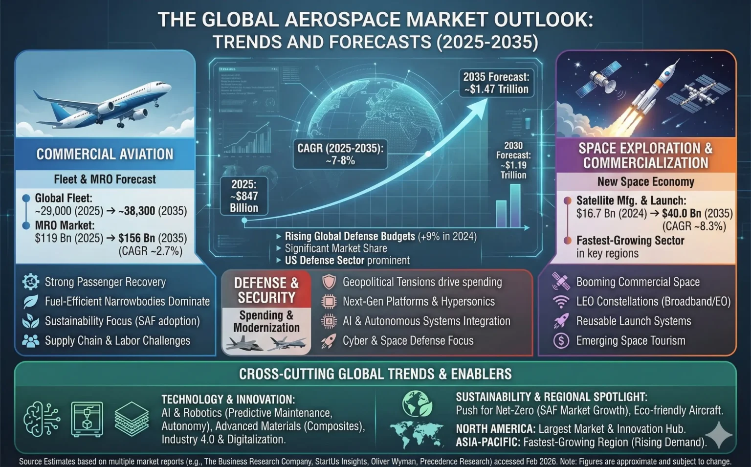 The Global Aerospace Market Outlook Trends and Forecasts