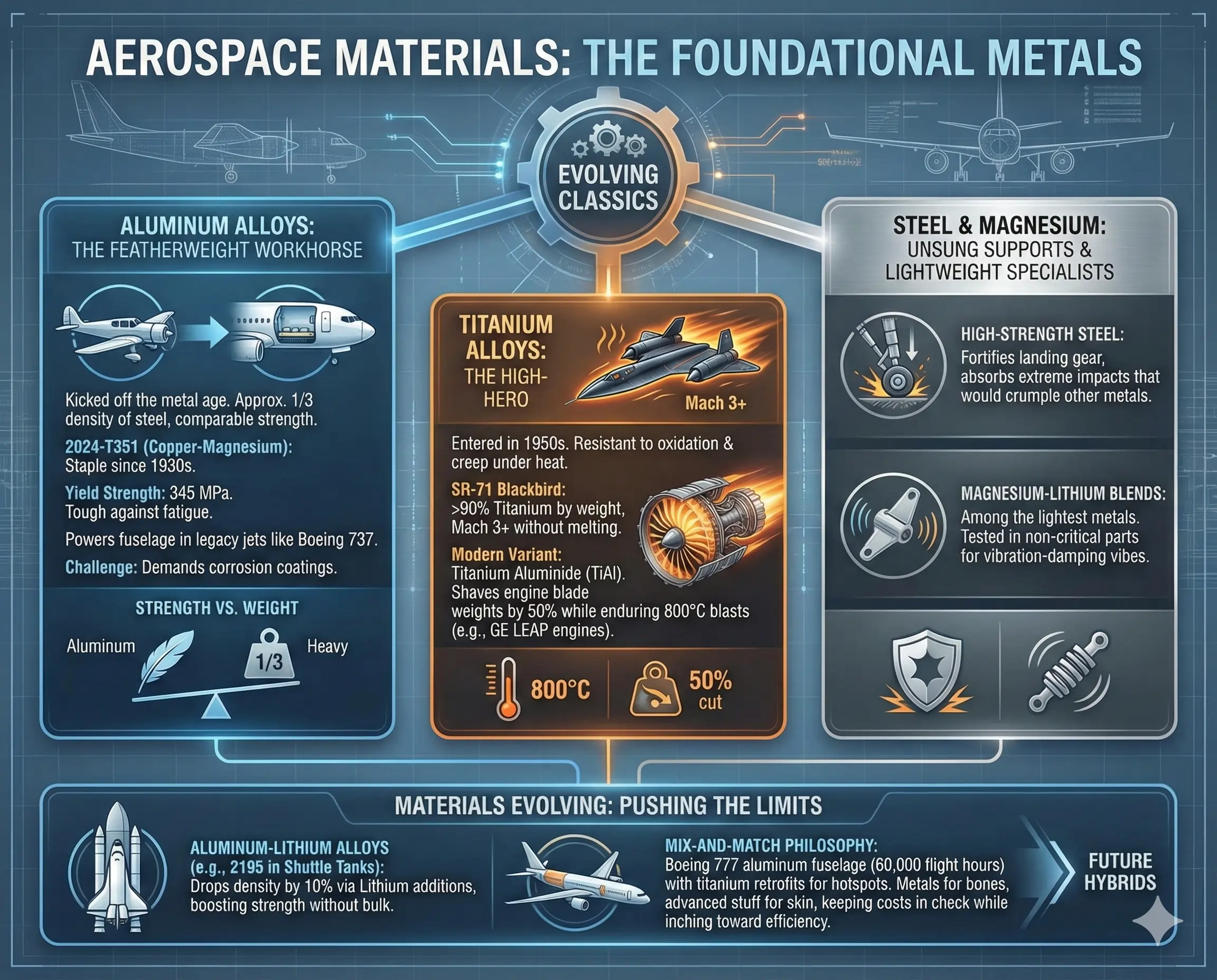 Traditional Aerospace Materials That Laid the Foundation