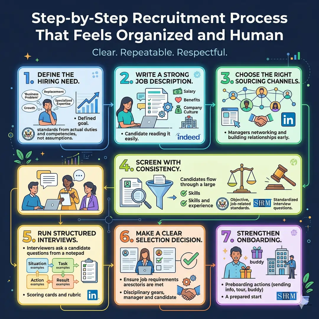Step-by-Step Recruitment Process That Feels Organized and Human Step-by-Step Recruitment Process That Feels Organized and Human