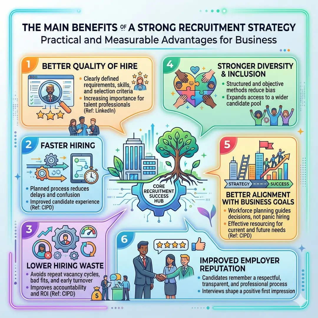 The Main Benefits of a Strong Recruitment Strategy The Main Benefits of a Strong Recruitment Strategy
