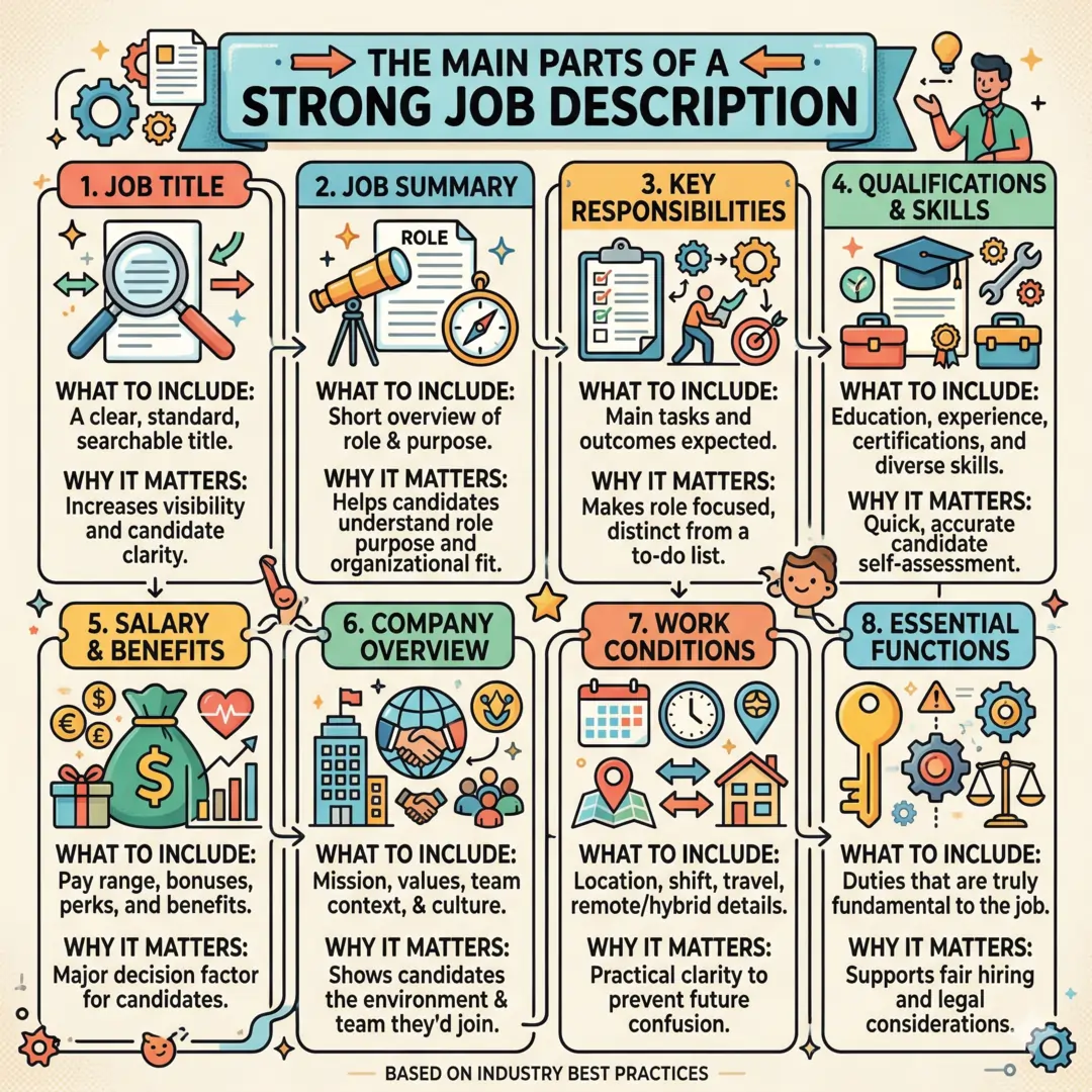 Main Parts of a Strong Job Description The Main Parts of a Strong Job Description