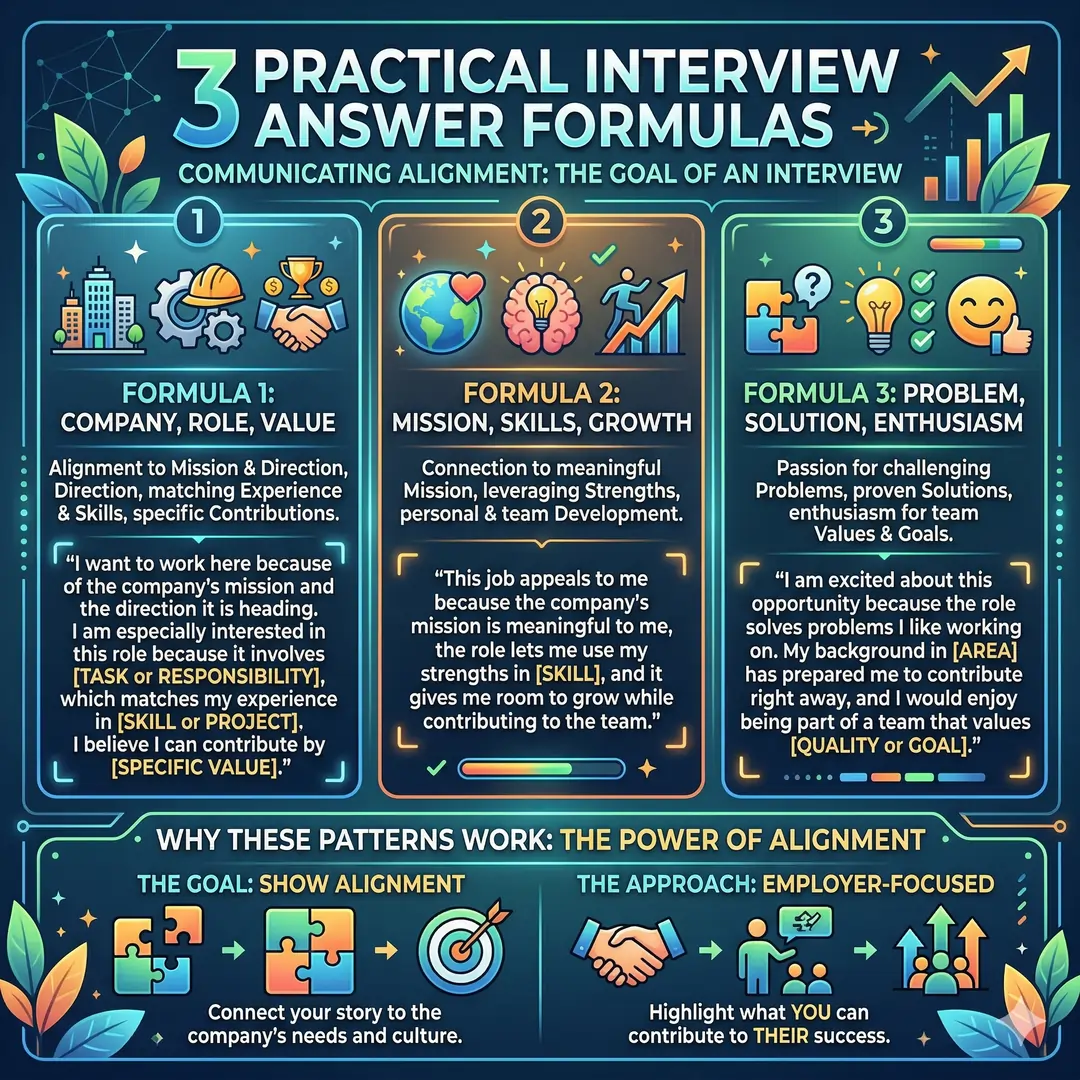3 Practical Interview Answer Formulas