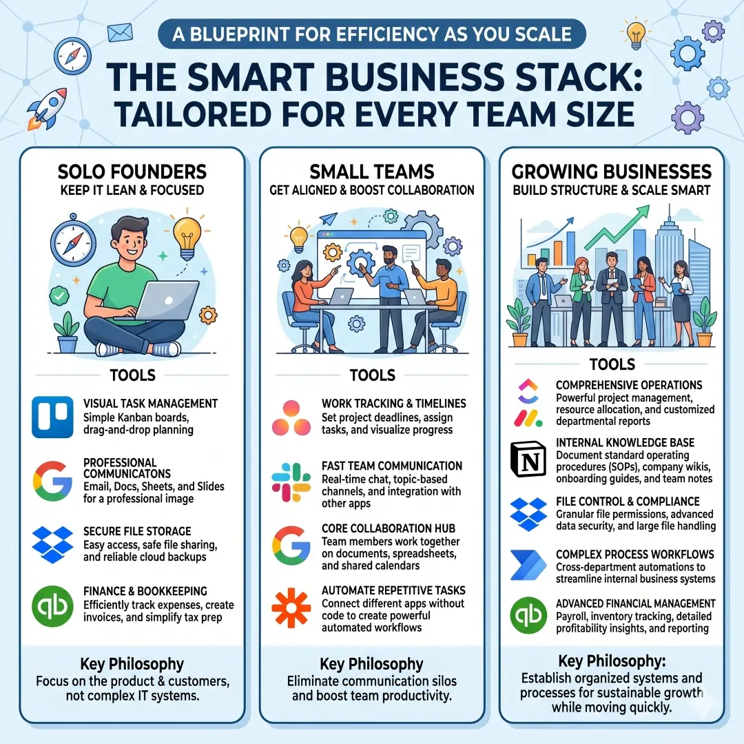 A Smart Business Stack by Team Size