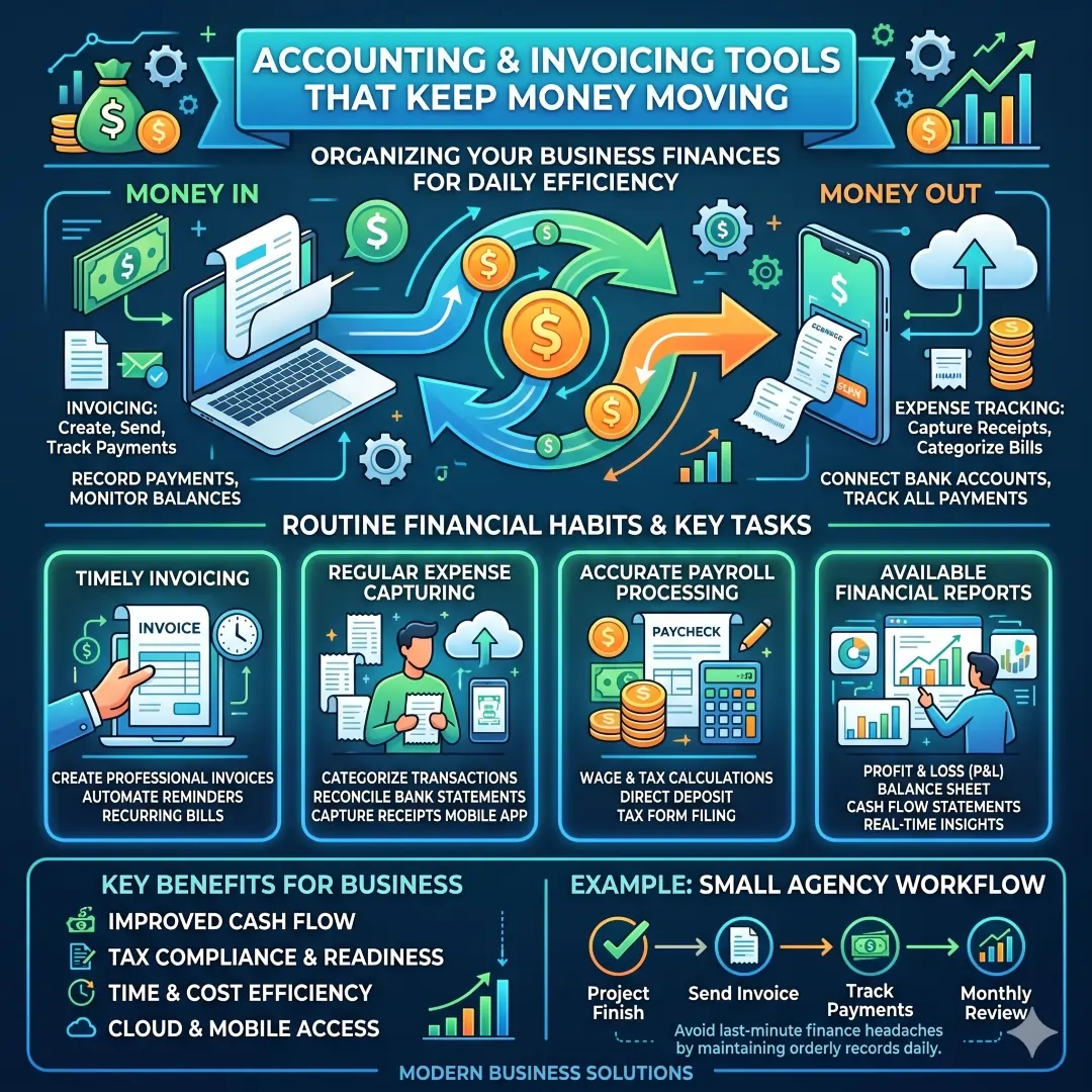 Accounting and Invoicing Tools That Keep Money Moving