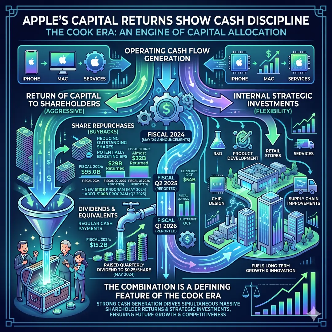 Apple's Capital Returns Show Apple’s Cash Discipline