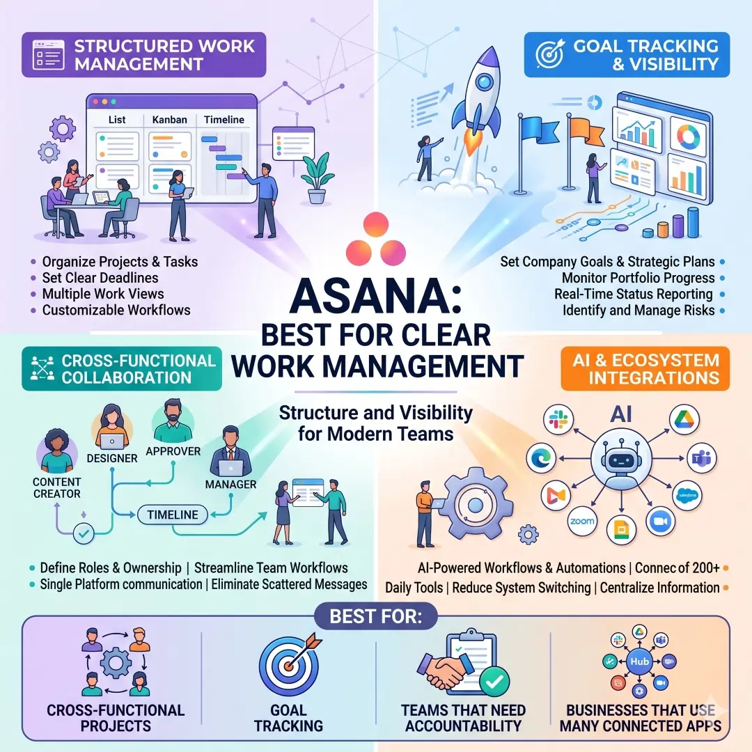 Asana: Best Tool for Clear Work Management