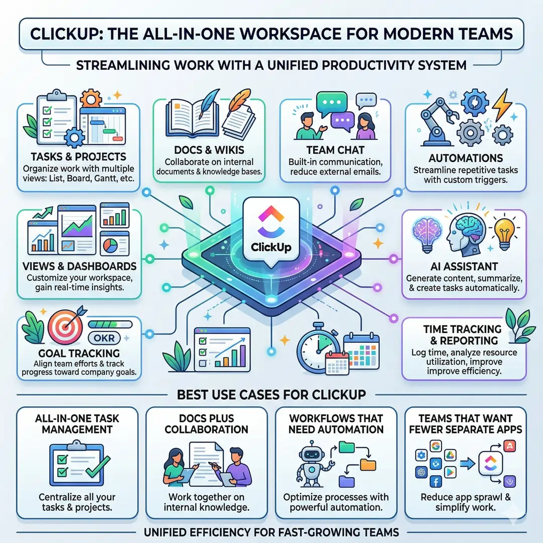 ClickUp: Best for Teams That Want an All-in-One Workspace ClickUp: Best for Teams That Want an All-in-One Workspace