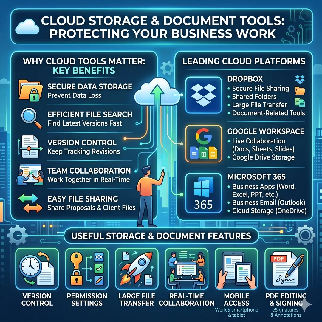 Cloud storage and document tools