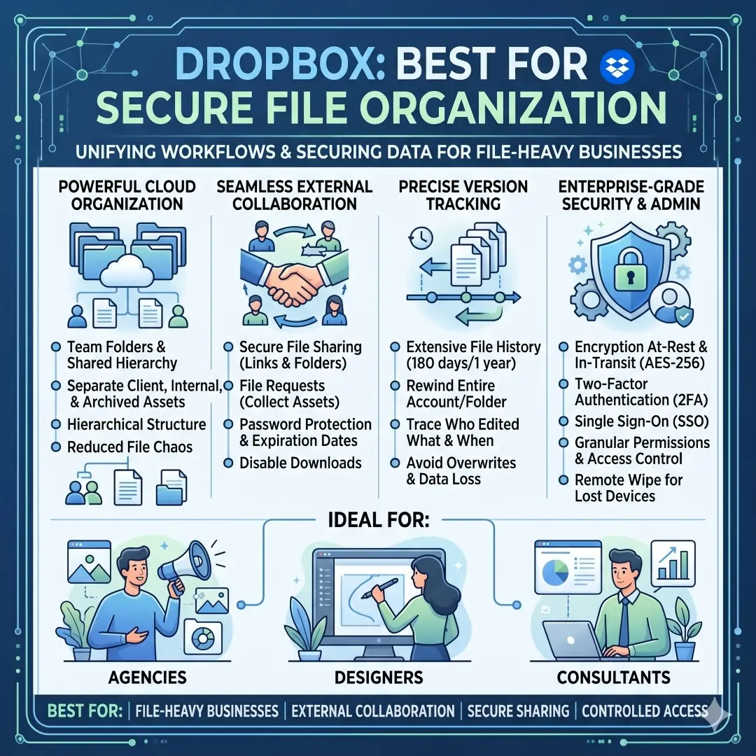 Dropbox: Best for Secure File Organization
