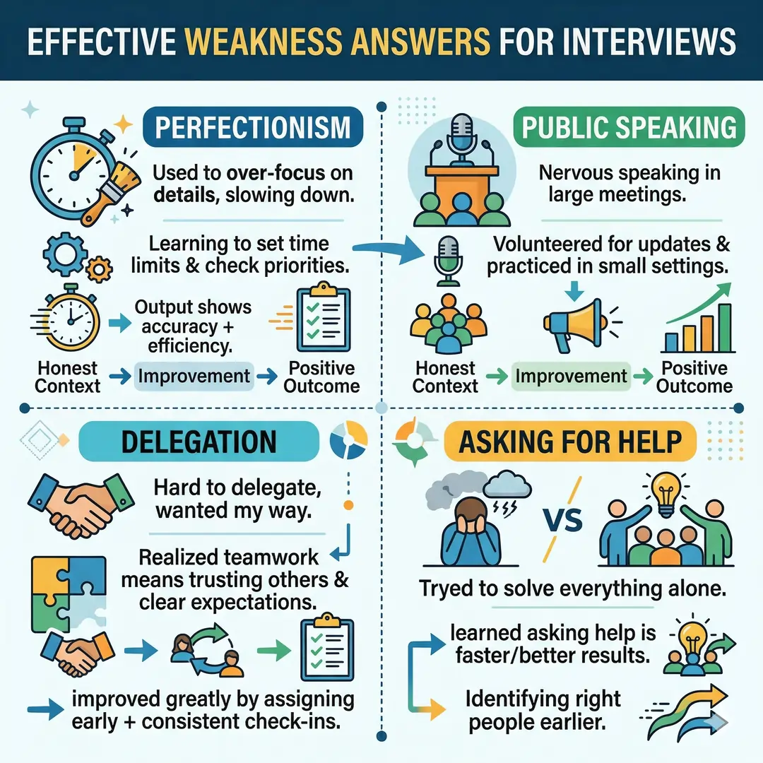 Effective Weakness Answers for Interviews