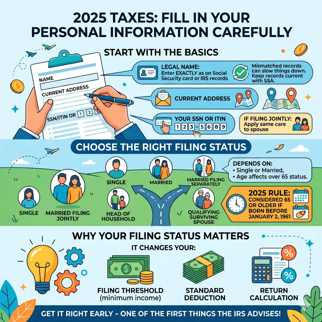 Fill in your personal information carefully