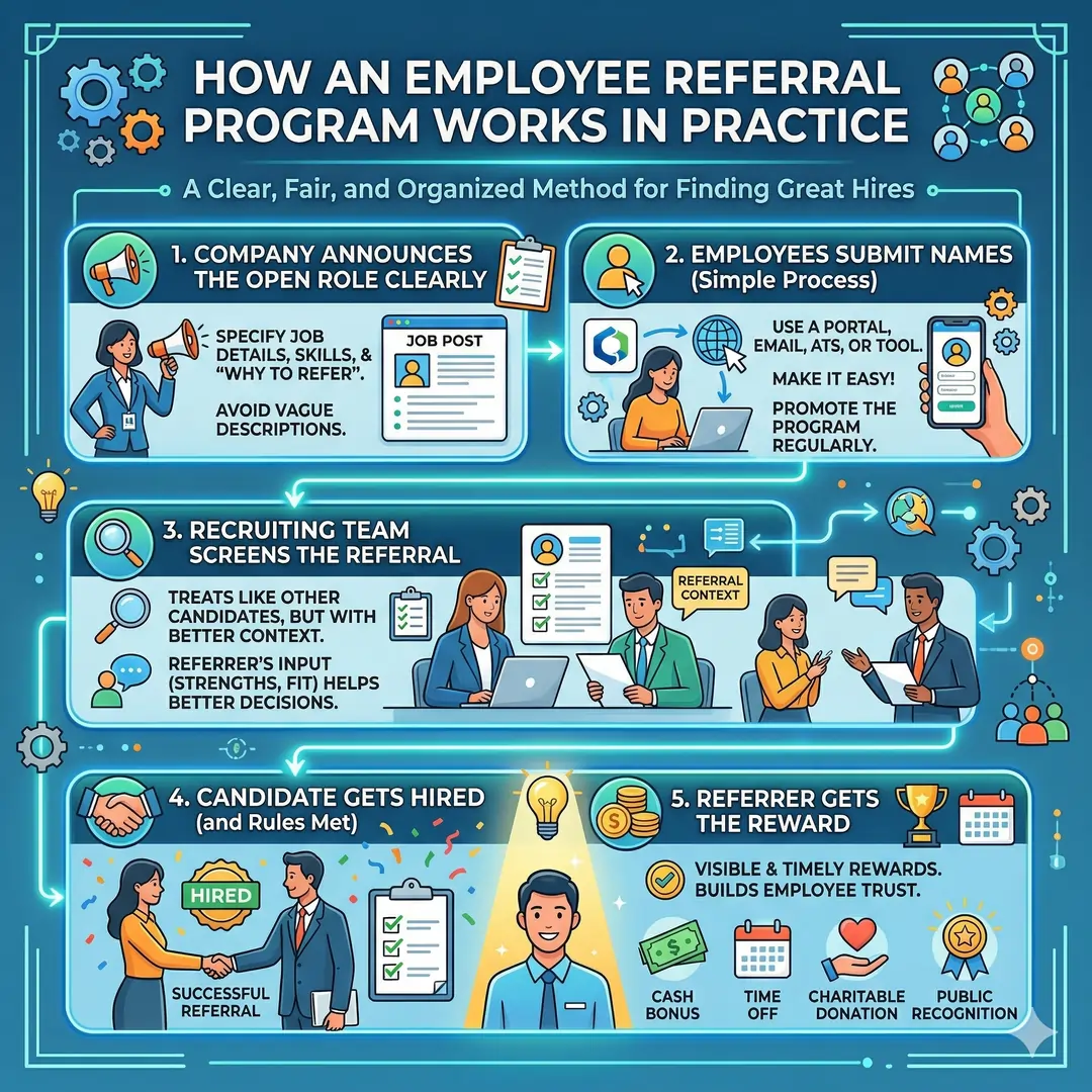 How an Employee Referral Program Works in Practice How an Employee Referral Program Works in Practice