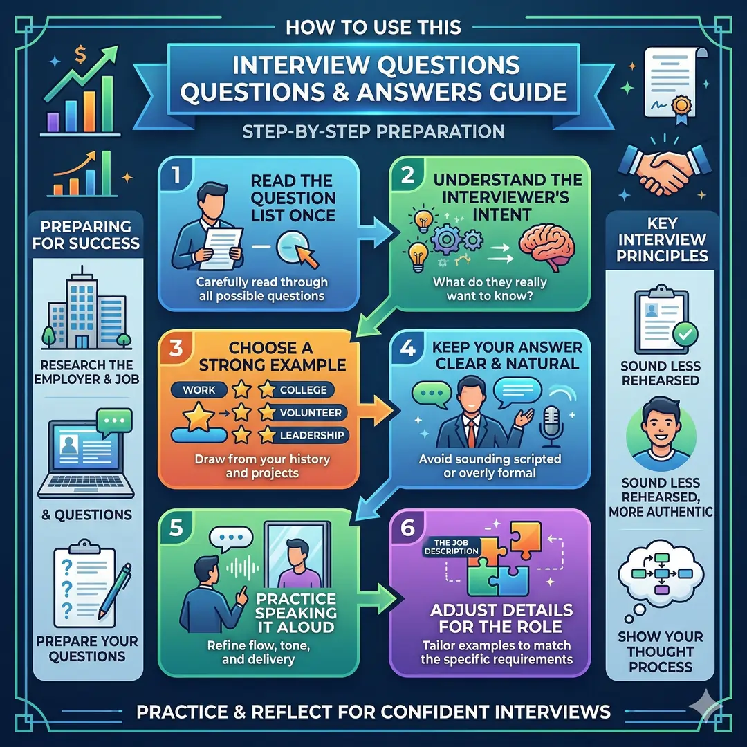 How to Use This Interview Questions and Answers Guide