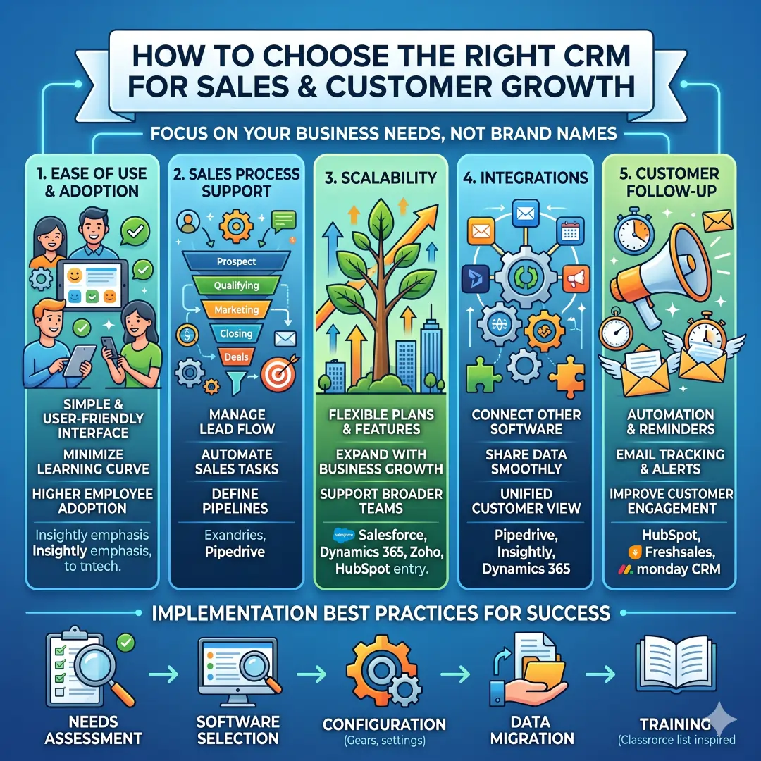How to choose the right CRM for sales and customer growth