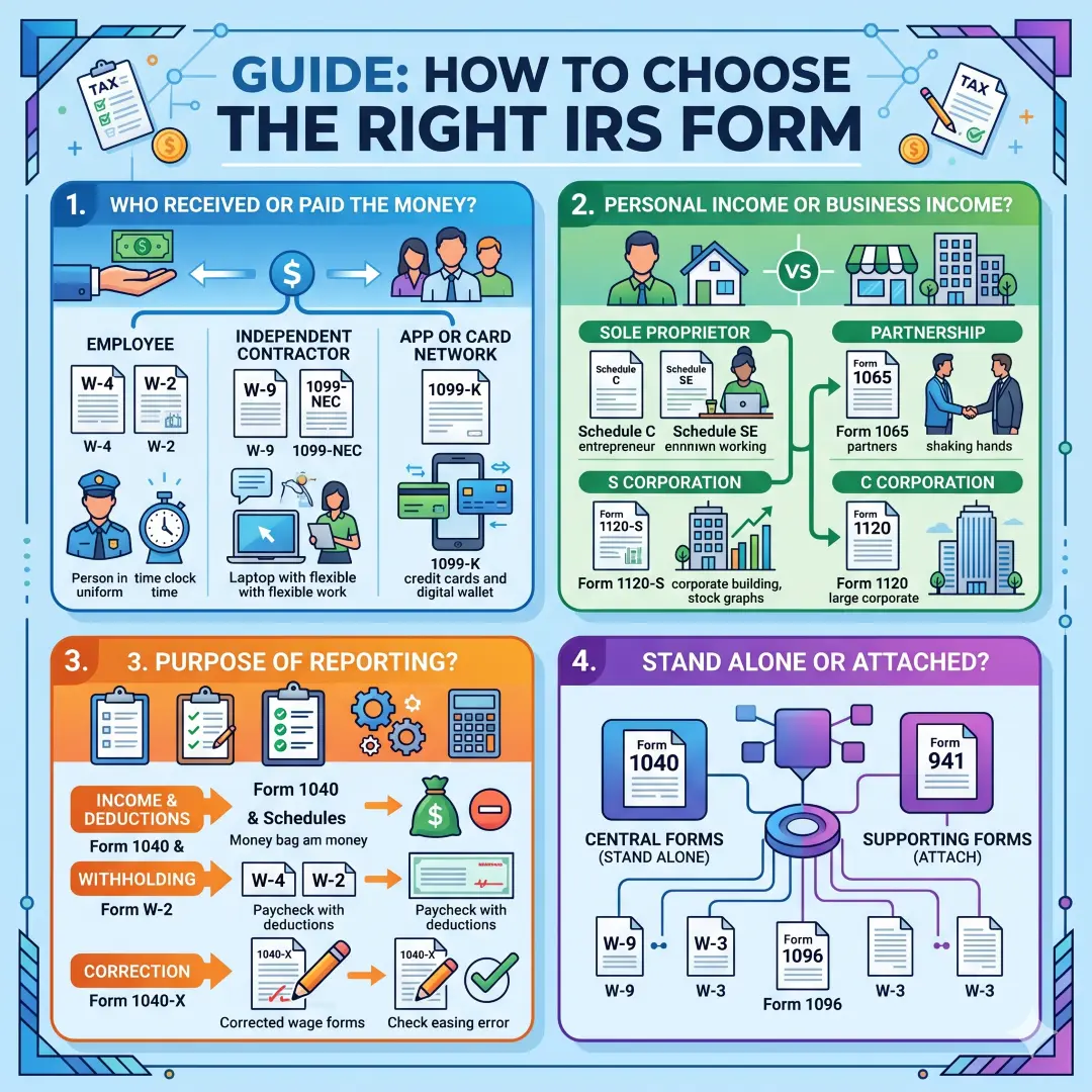 How to choose the right IRS form