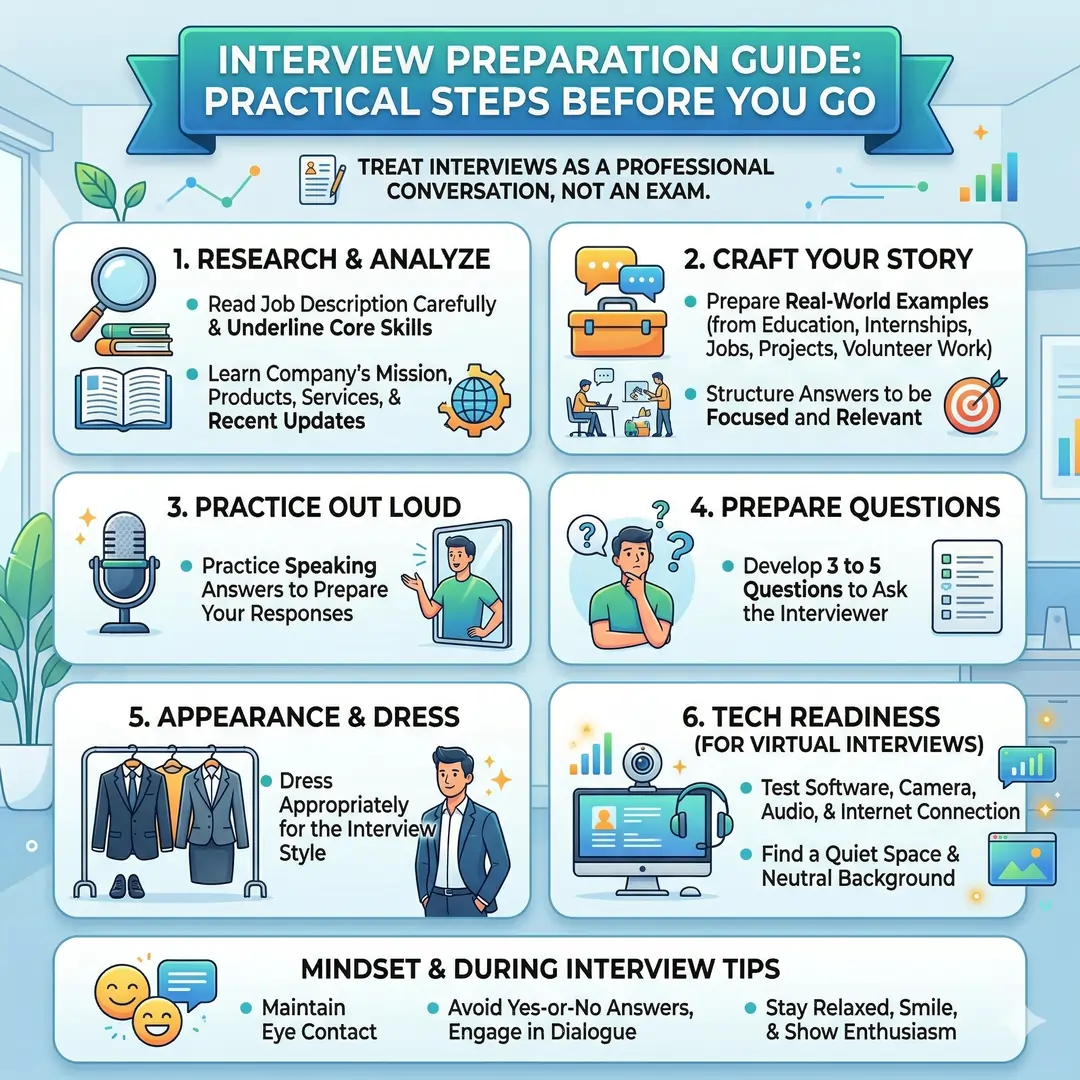 How to prepare before the interview