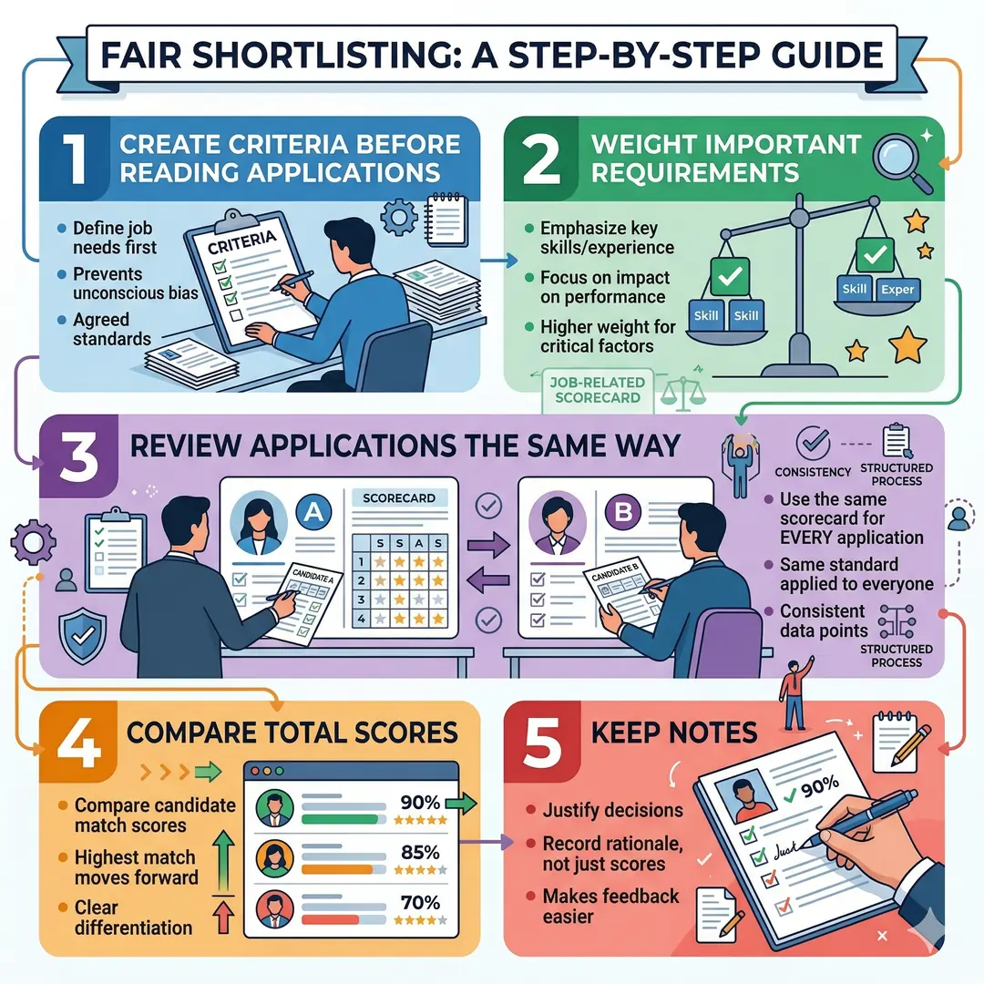 How to shortlist candidates fairly How to shortlist candidates fairly