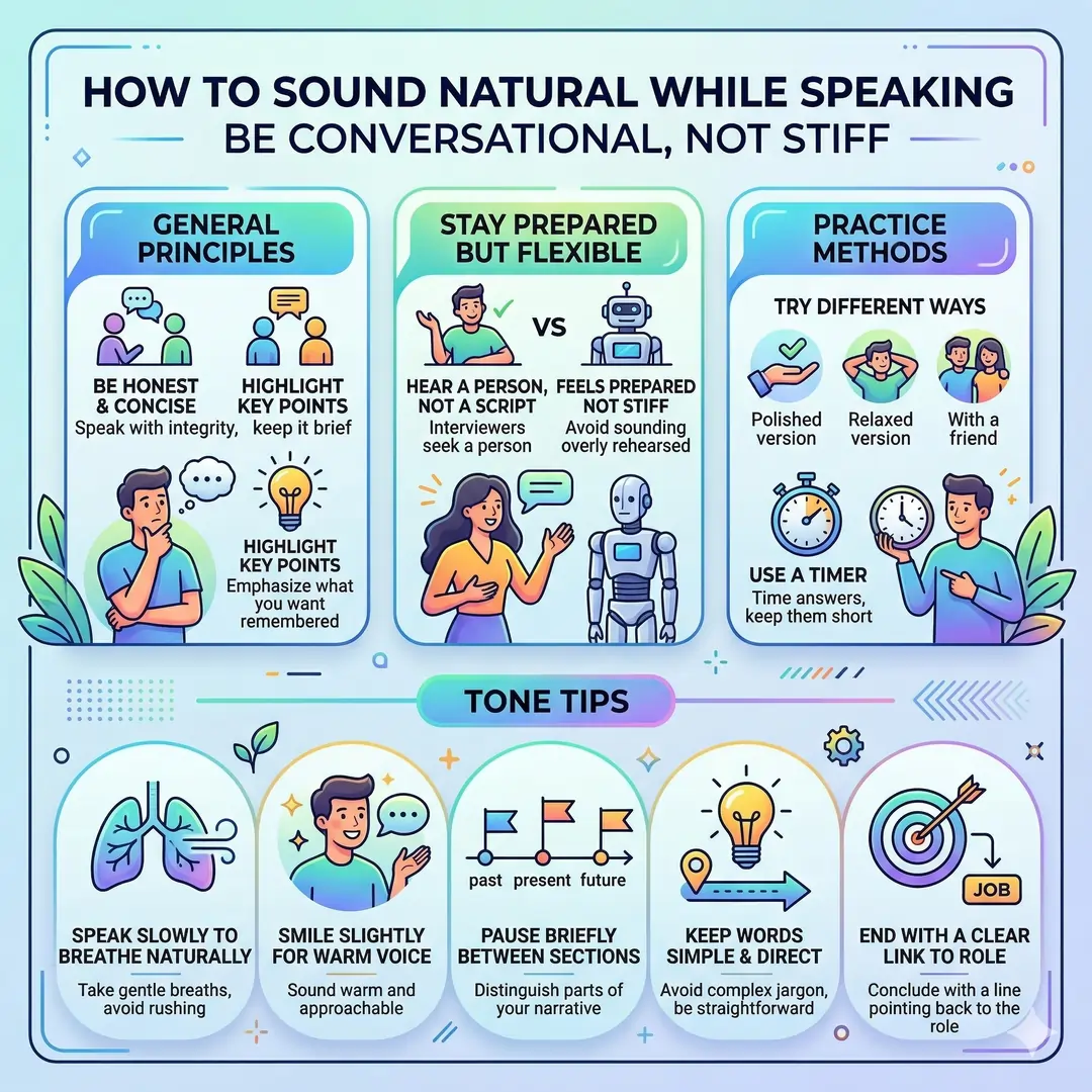 How to sound natural while speaking