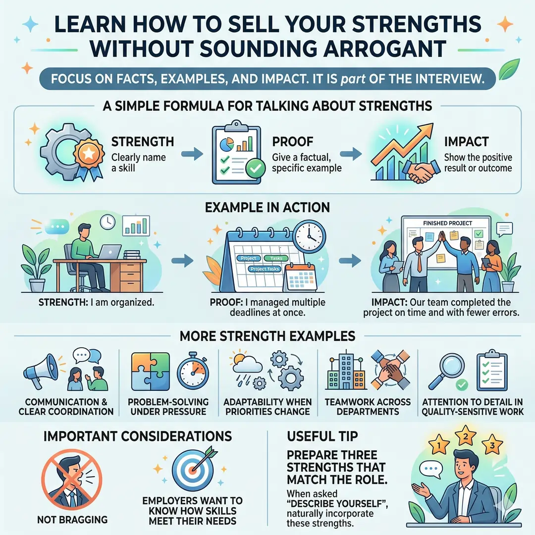 Learn How to Sell Your Strengths Without Sounding Arrogant Learn How to Sell Your Strengths Without Sounding Arrogant