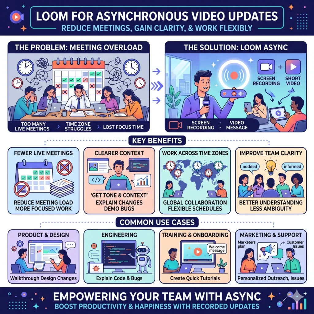 Loom for asynchronous video updates