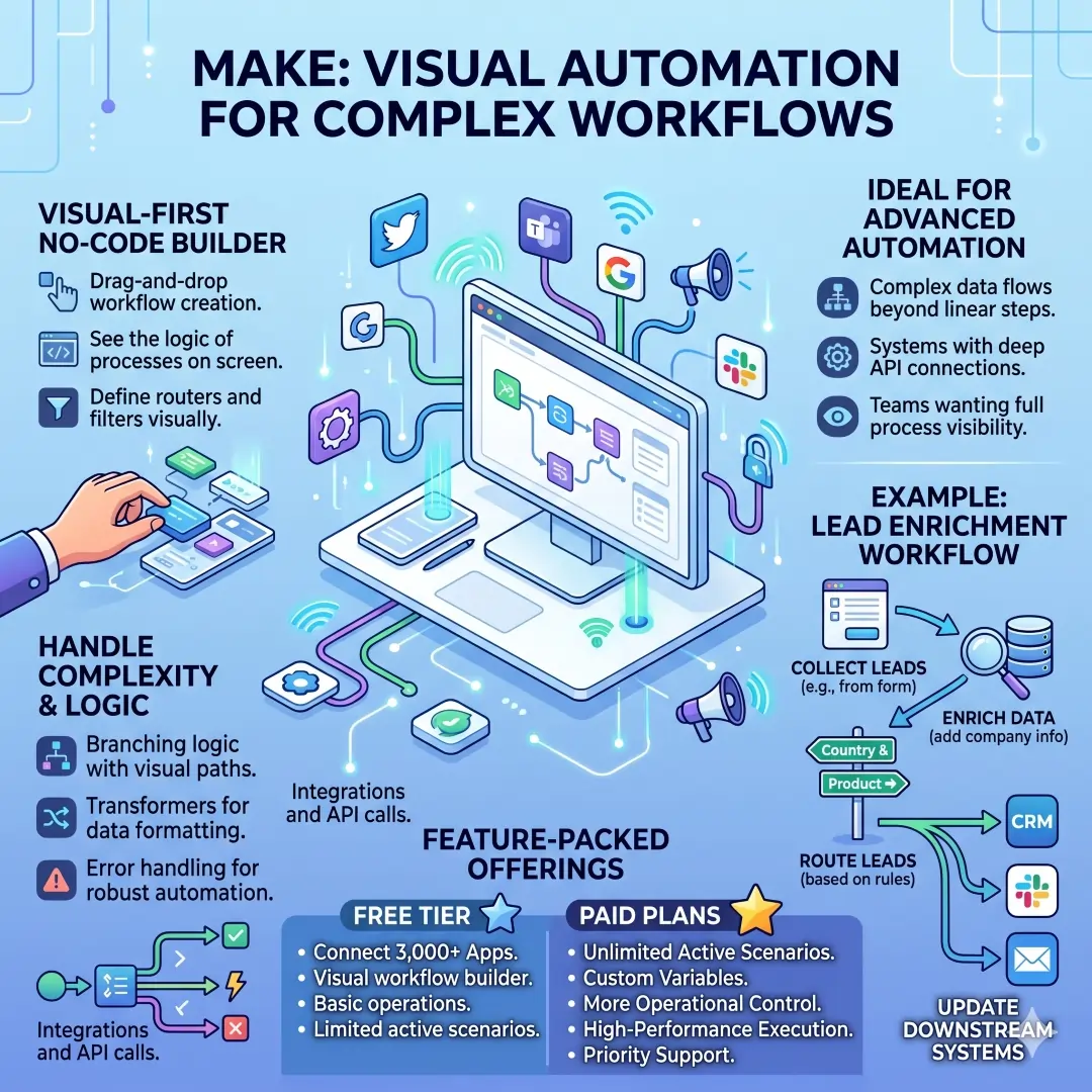 Make visual automation platform