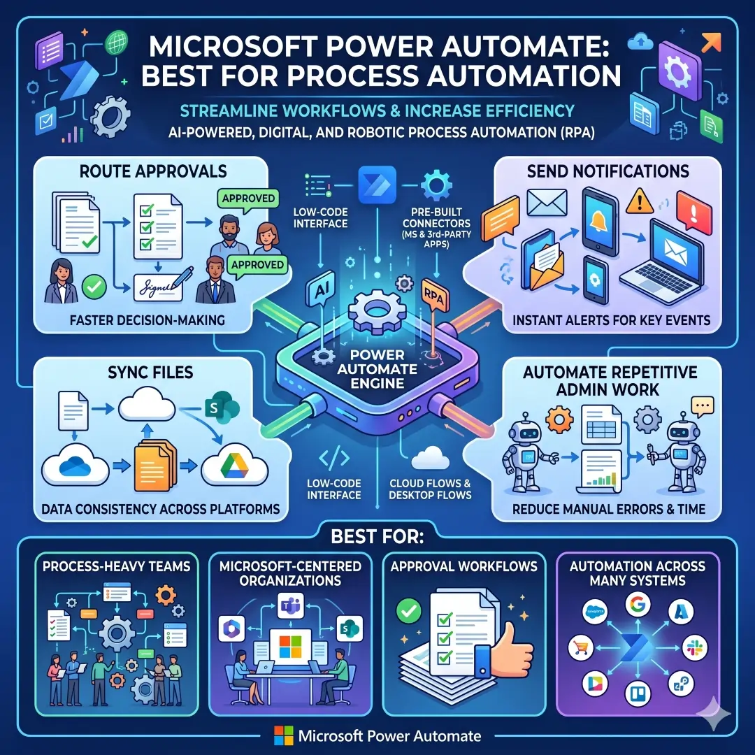 Microsoft Power Automate: Best for Process Automation