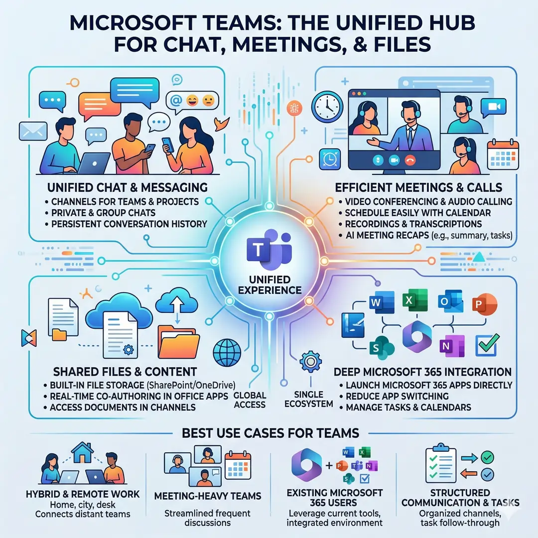 Microsoft Teams: Best for Unified Chat, Meetings, and Files Microsoft Teams: Best for Unified Chat, Meetings, and Files