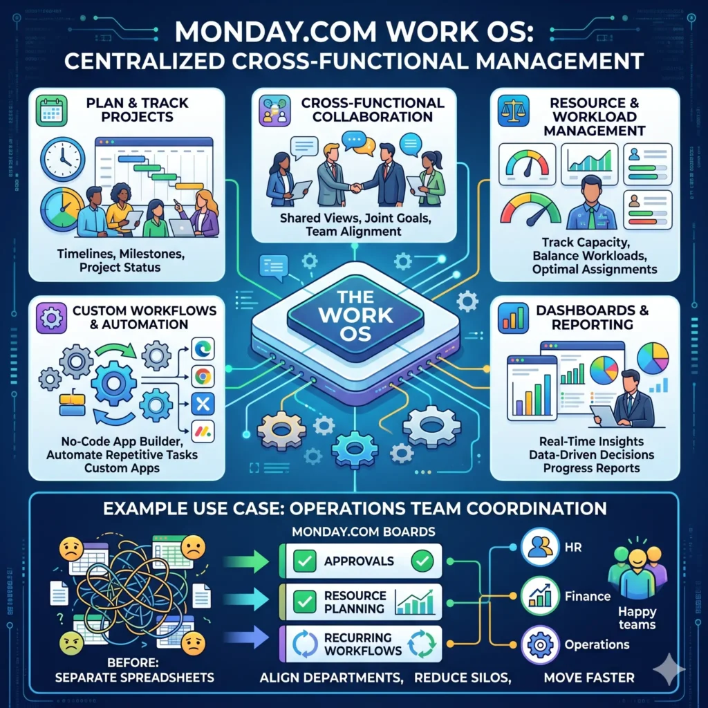Monday.com for cross-functional work management