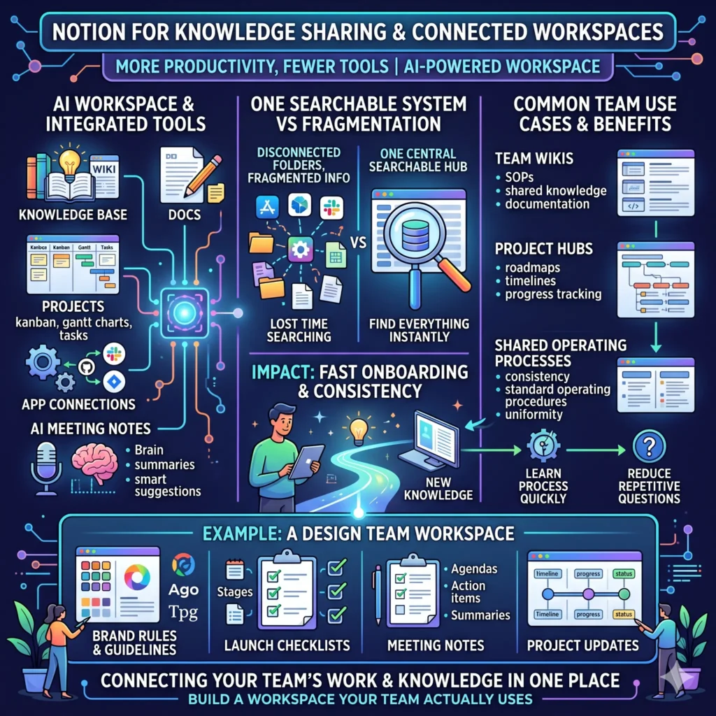 Notion for knowledge sharing and connected workspaces