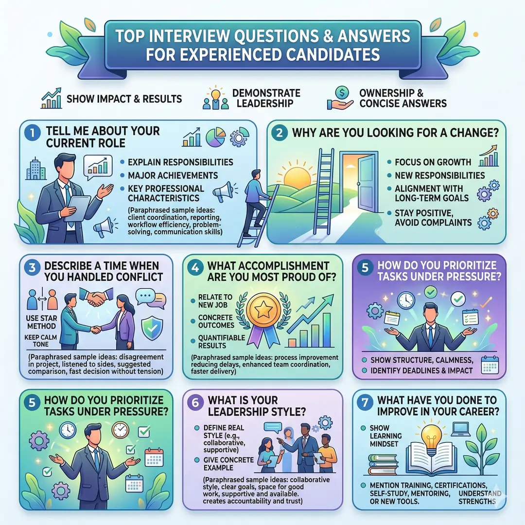 Top interview questions and answers for experienced candidates