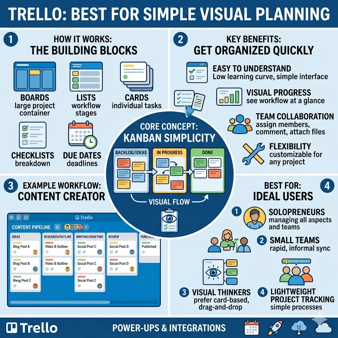 Trello: Best for Simple Visual Planning