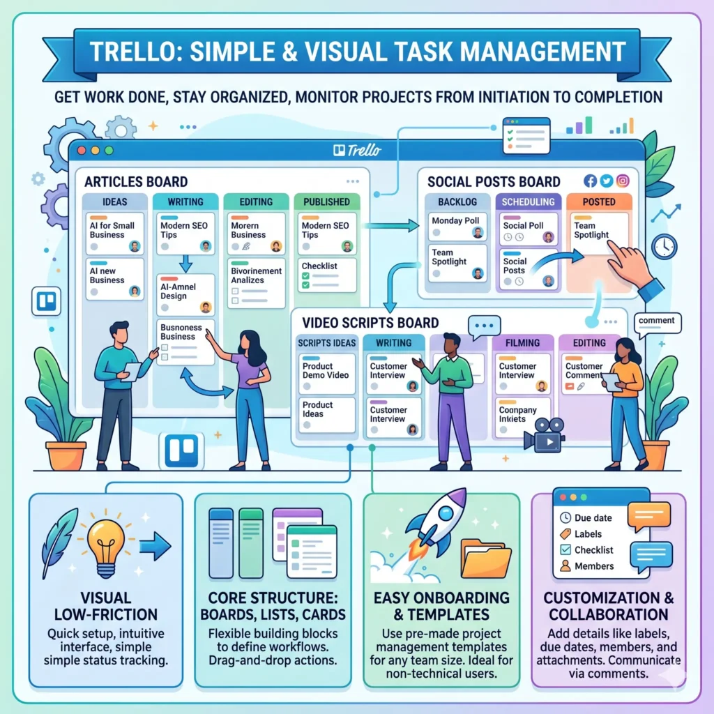 Trello for simple visual task management